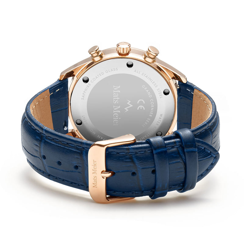 Mats Meier Grand Cornier Blue Chrono Watch MM00131-zoom-