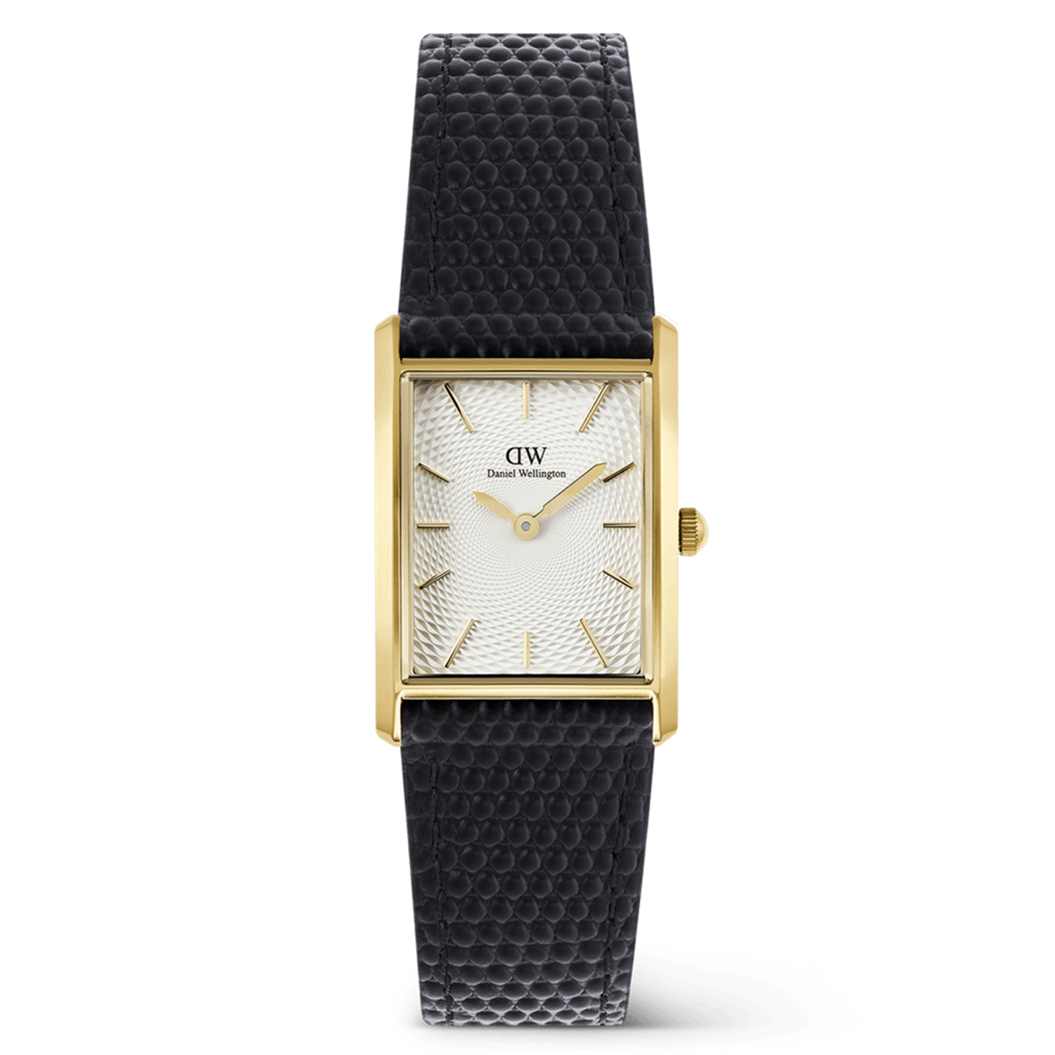 Daniel Wellington Bound Black Lizard White Guilloche Unisex Watch DW00100899