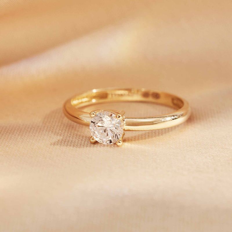 Isabel Bernard Le Marais Soleil 14 Carat Gold Ring IB330068-50 (size: 50)-zoom-