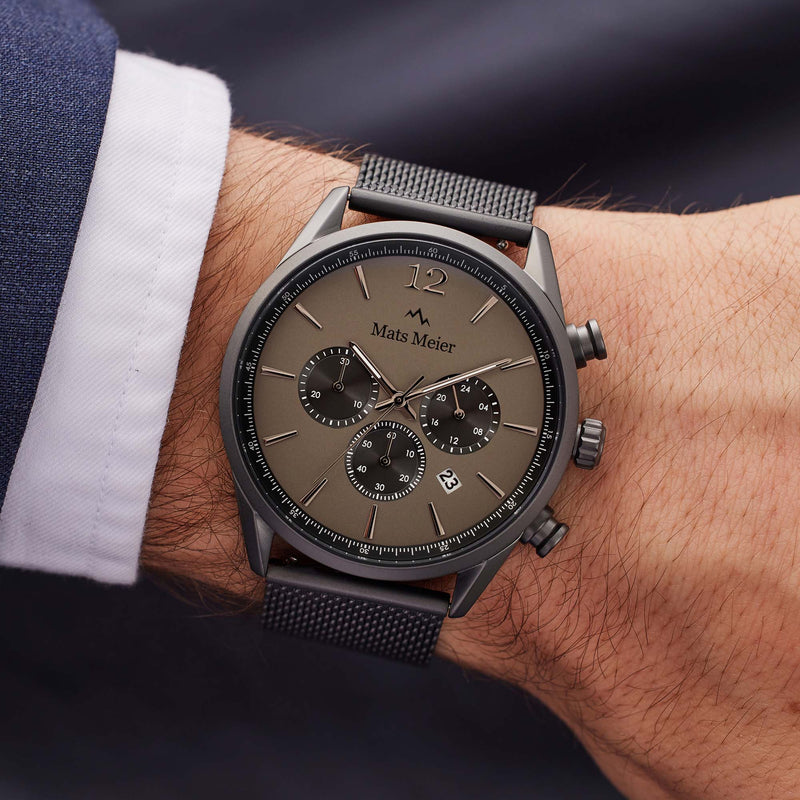 Mats Meier Grand Cornier Chrono Gunmetal Watch MM00125-zoom-