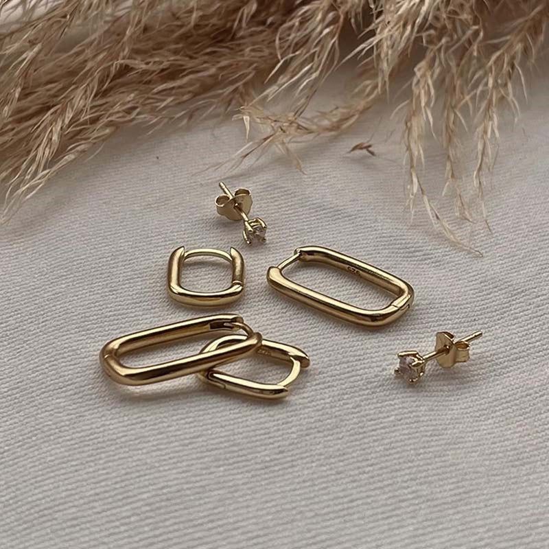 Karma 14 karat gold plated Earparty EPV06GP-zoom-