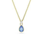Swarovski Chroma Gold-Tone Necklace with Blue Crystal Pendant 5757786