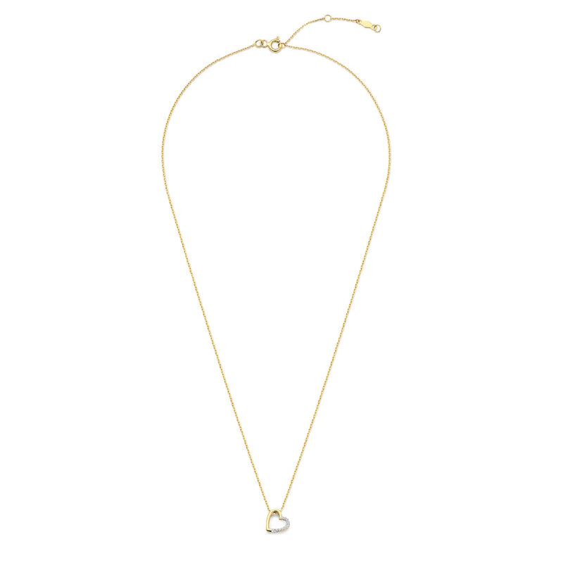 Isabel Bernard De la Paix Léna 14 karat gold necklace with diamond 0.03 carat IBD350029-zoom-