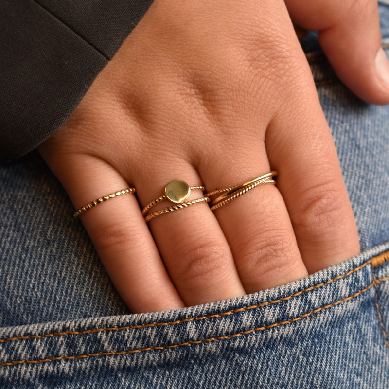 Jackie Gold 14 karat gold Ring JKR21.150.52-zoom-