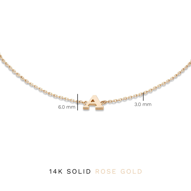 Isabel Bernard La Concorde Rachel 14 Carat Rosegold Initial Bracelet IB320042-Z-zoom-
