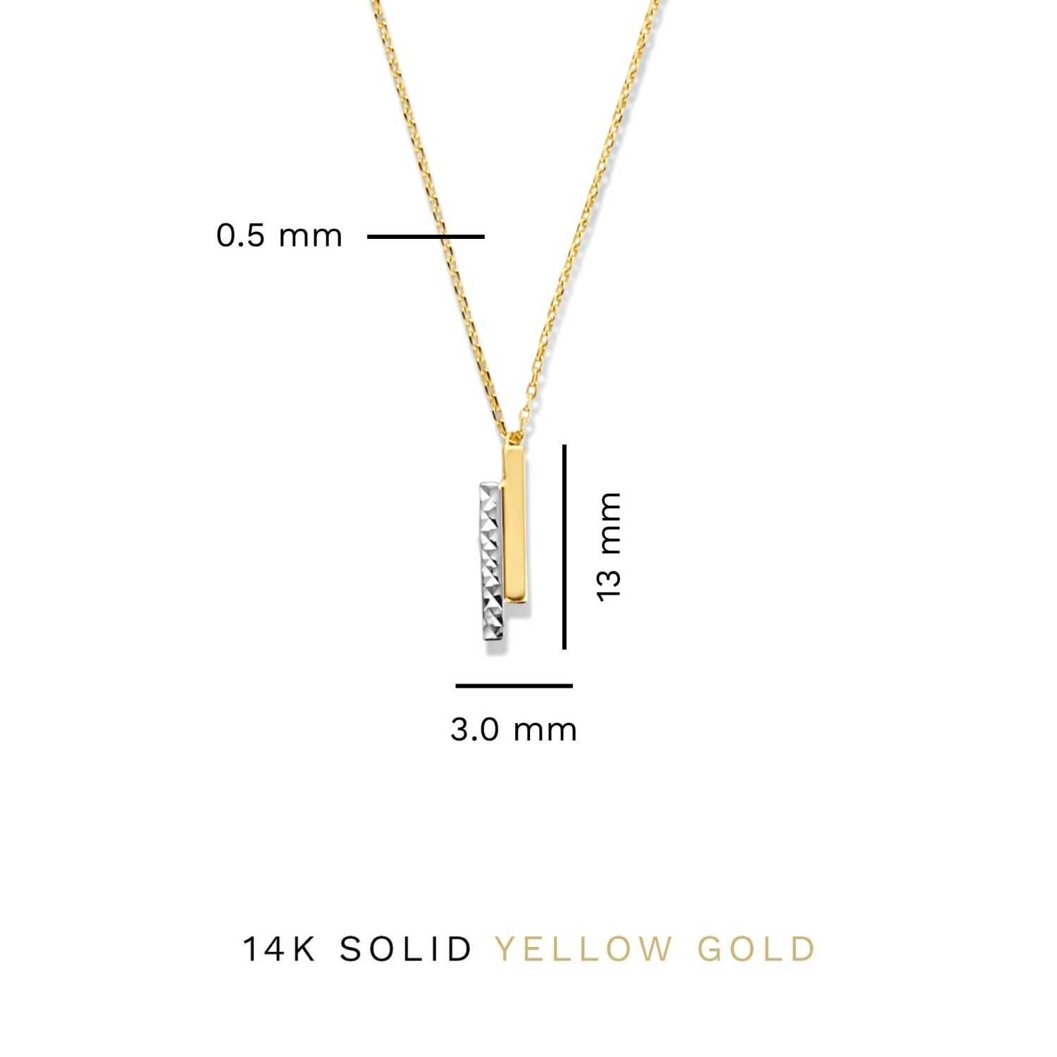 Isabel Bernard Cadeau d'Isabel 14 karat gold necklace and bracelet gift set with rods IB90189