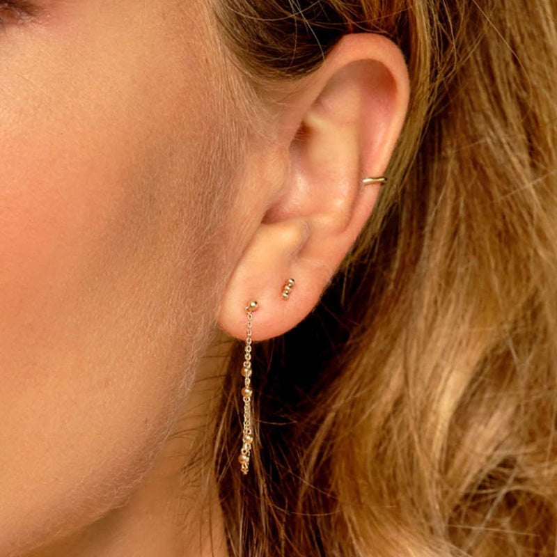 Jackie Gold 14 karat gold Ear Stud JKE22.261-zoom-