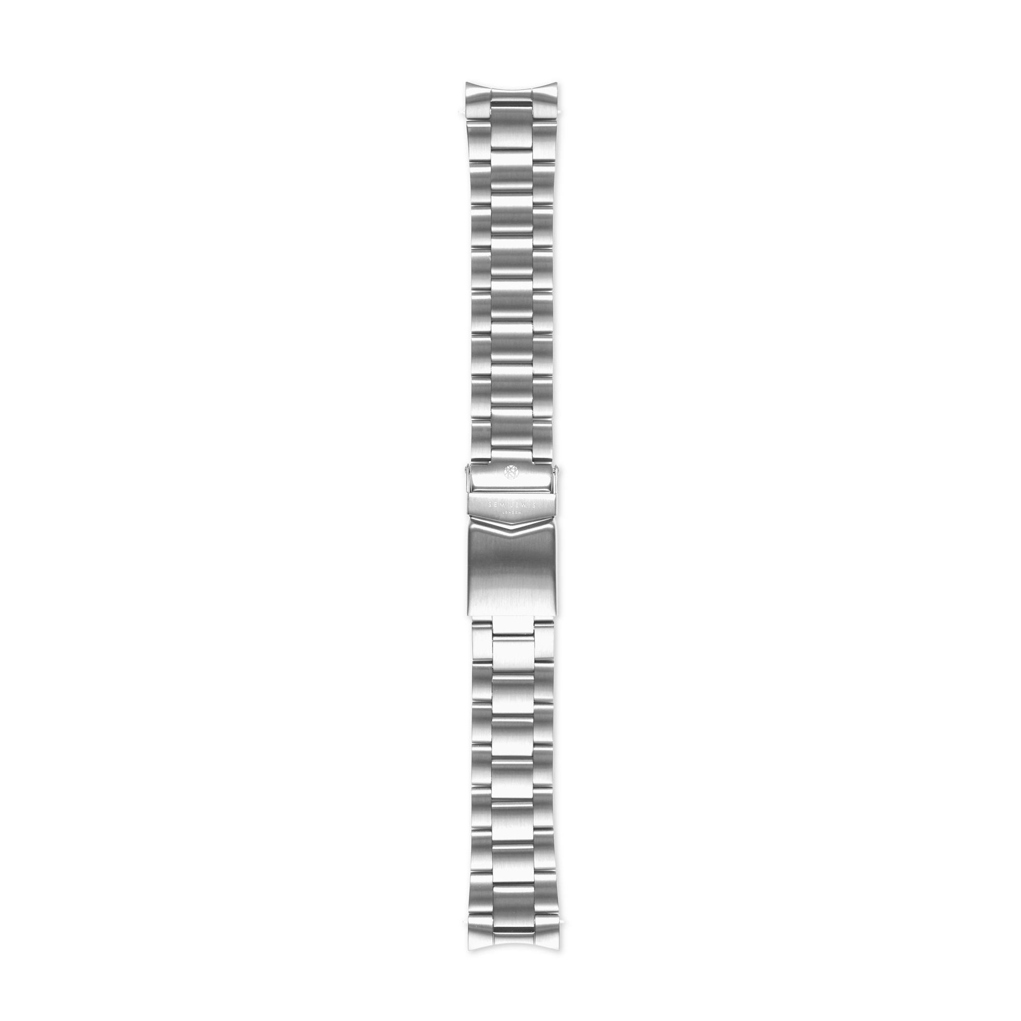 Sem Lewis Lundy Island Diver Strap 20mm Silver-coloured SL620016