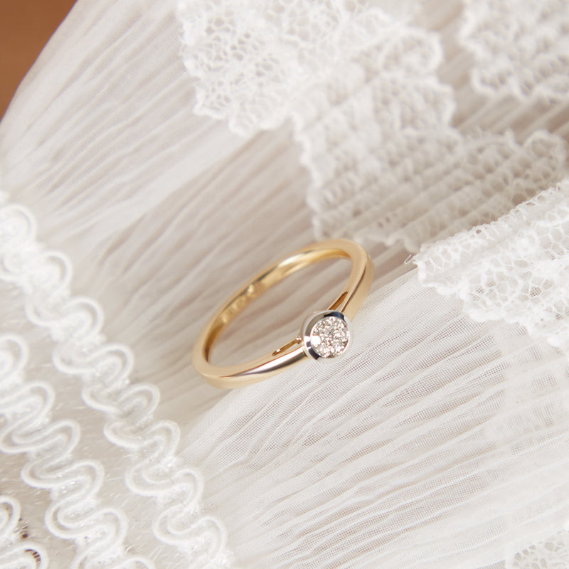 Blush Diamonds 14k Gold Ring with Diamond 1653BDI/56-zoom-
