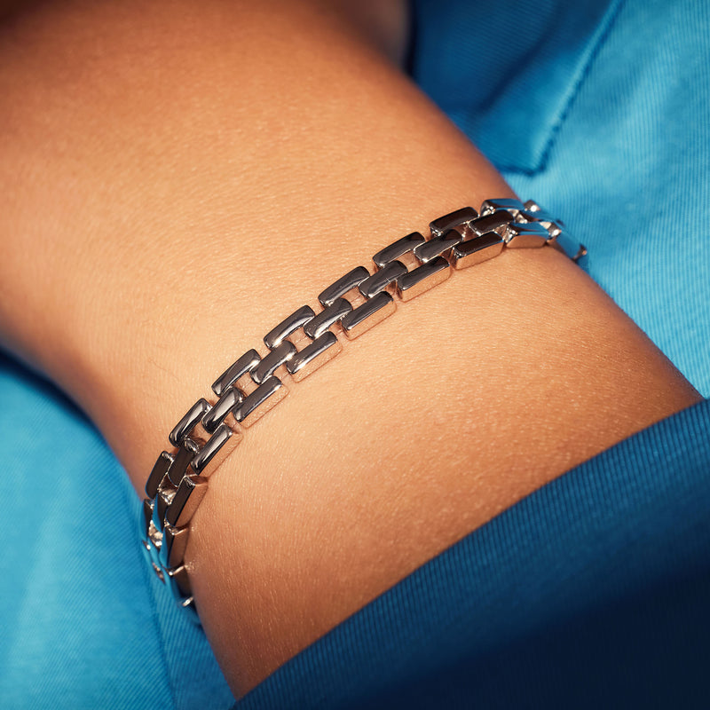 Parte Di Me Bibbiena Poppi Dante 925 Sterling Silver Link Bracelet PDM32114-zoom-