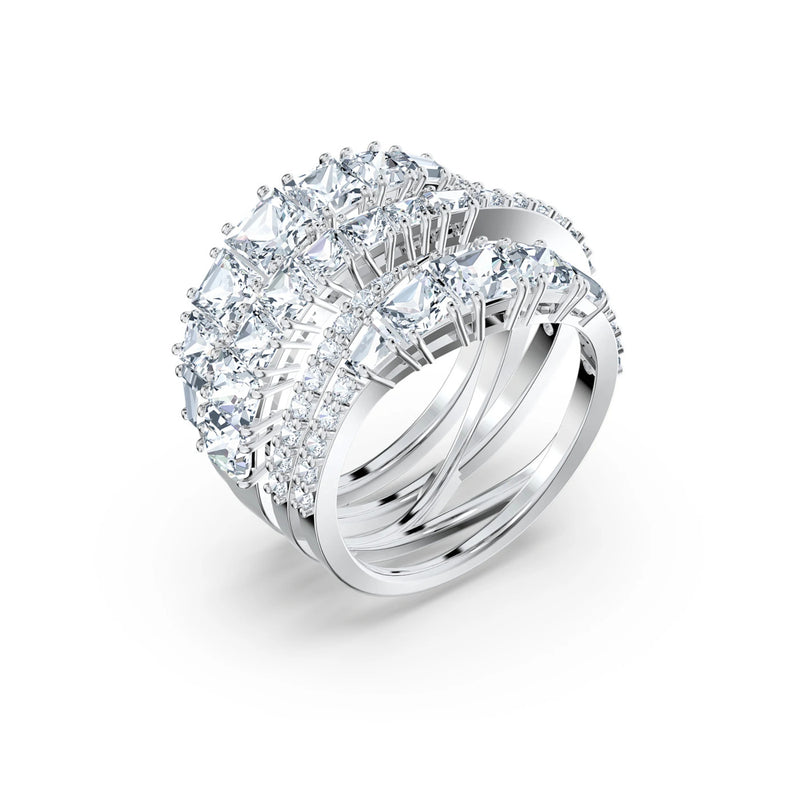 Swarovski Twist Silver Ring 5584650-zoom-