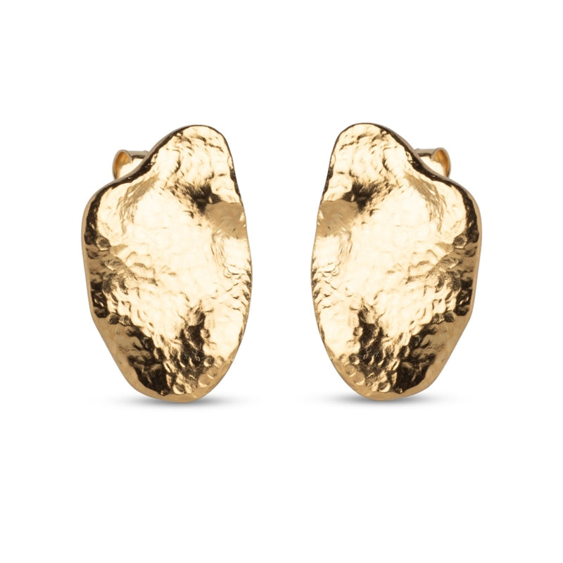 Enamel Copenhagen 925 Sterling Silver Earrings with 18 Karat Gold Plating E387G-zoom-