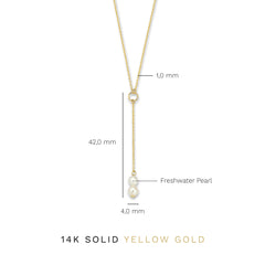 Isabel Bernard Belleville Luna 14 Carat Golden Necklace IB340024 (Length: 40.00-45.00 cm)