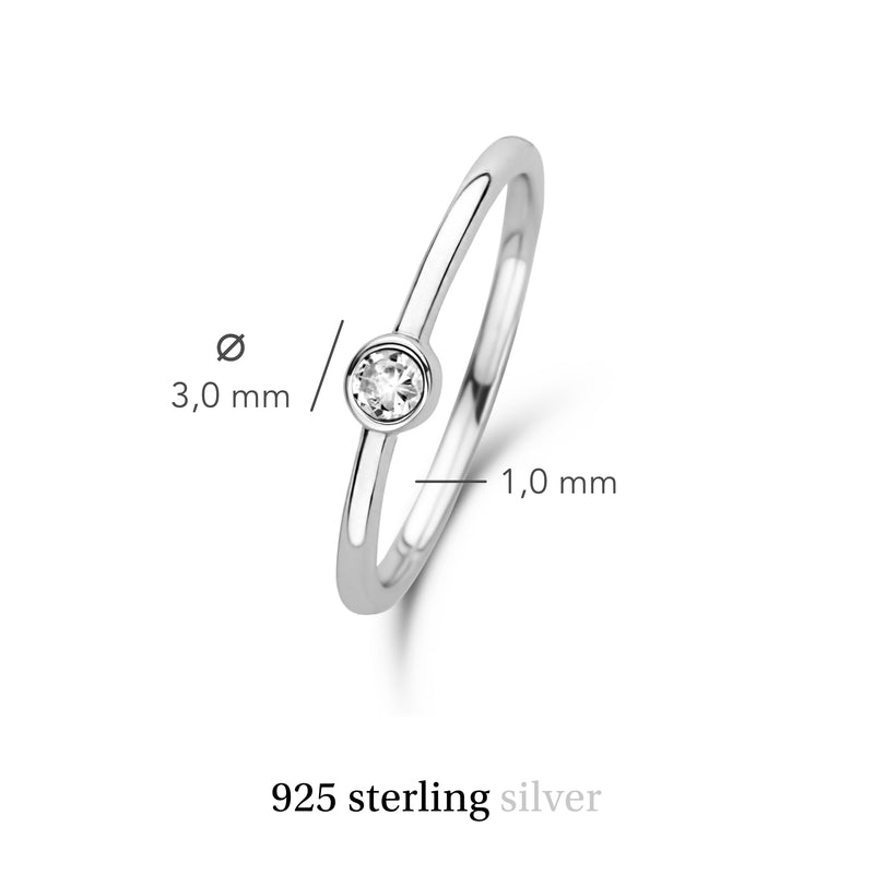 Violet Hamden Venus Zilveren Ring Met Geboortesteen VH330007APR-60-zoom-
