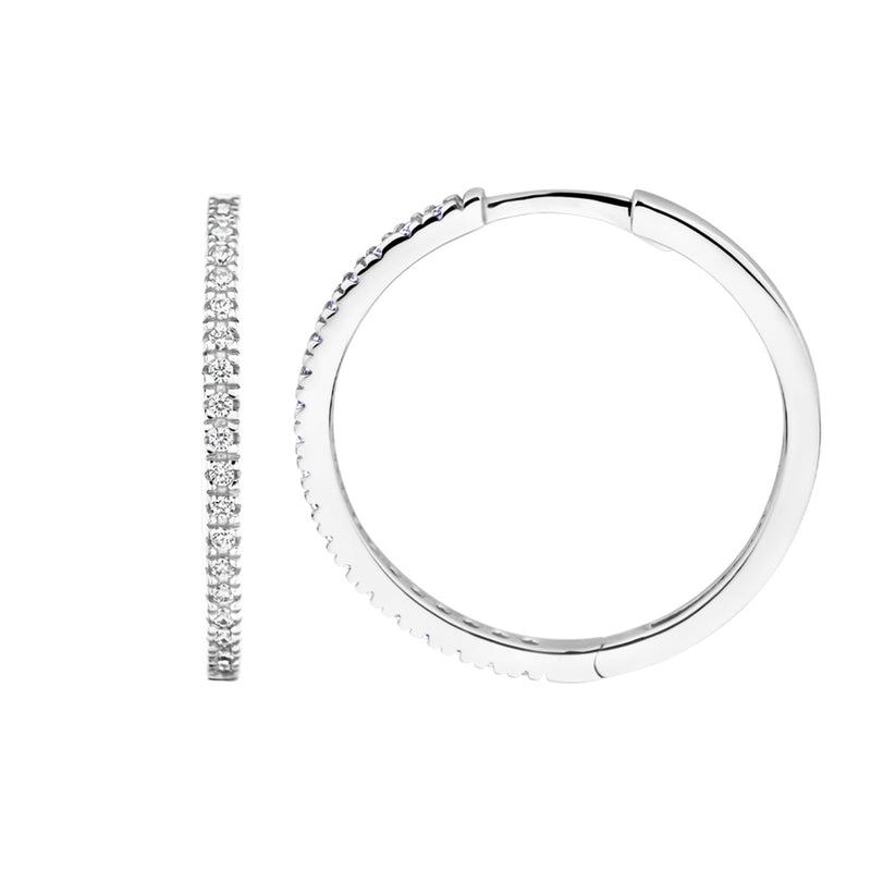 Blush 14 karat white gold Earrings 7306WZI-zoom-