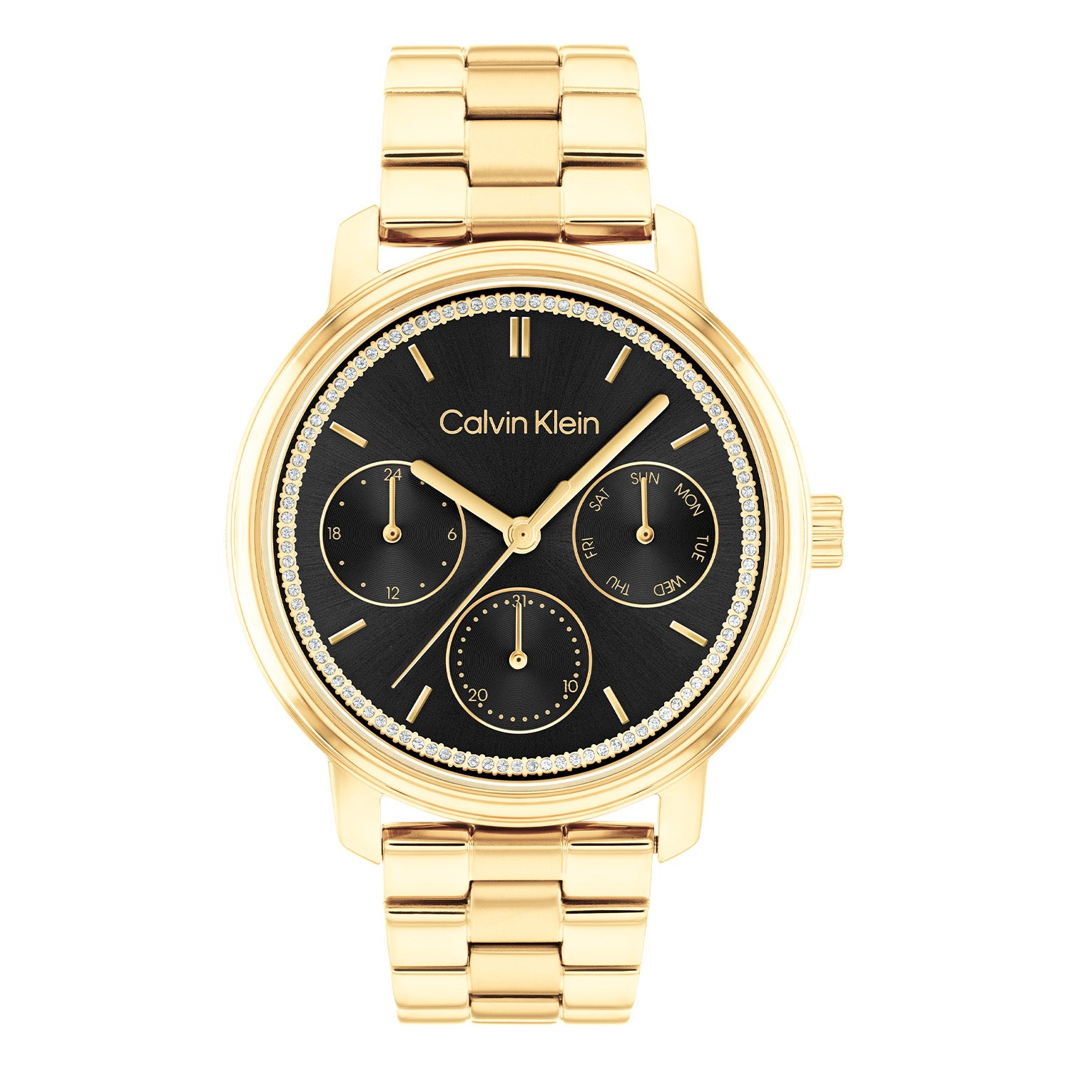 Calvin Klein Shimmer Zwart Dames Horloge 2002-CK25200177