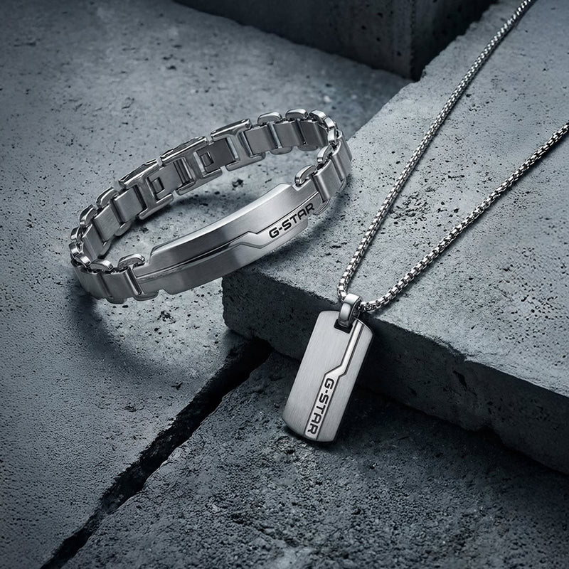 G-STAR Unistrial Silver Link Bracelet GSJ.112.03-zoom-