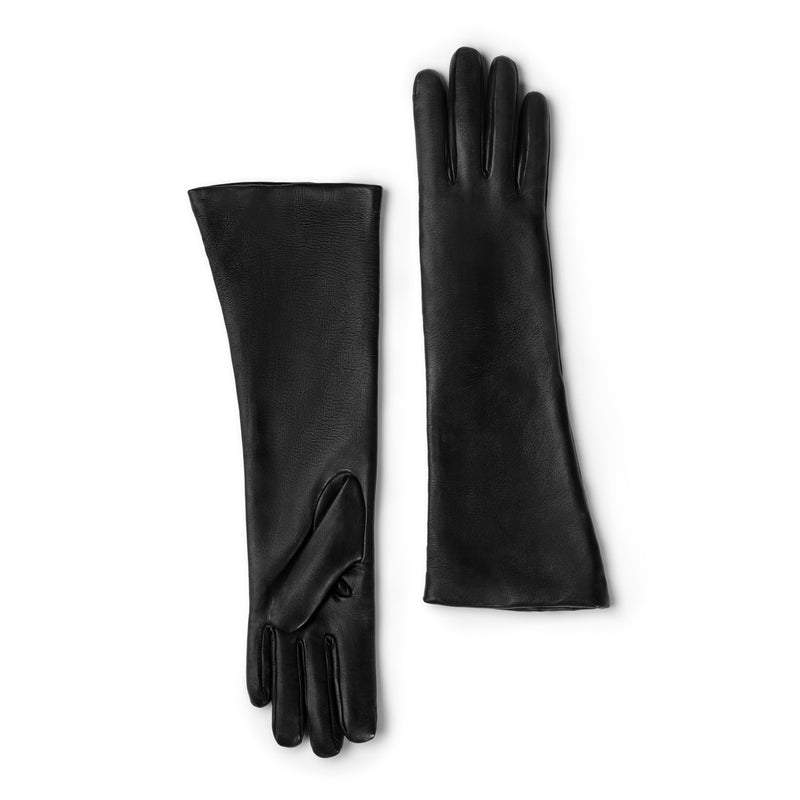 Isabel Bernard Honoré Ines black goatskin leather gloves IB67005-301-6.5-zoom-