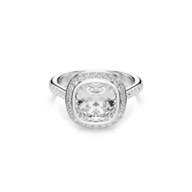 Swarovski Una Angelic Cushion Silver-Tone Ring 5758472-zoom-