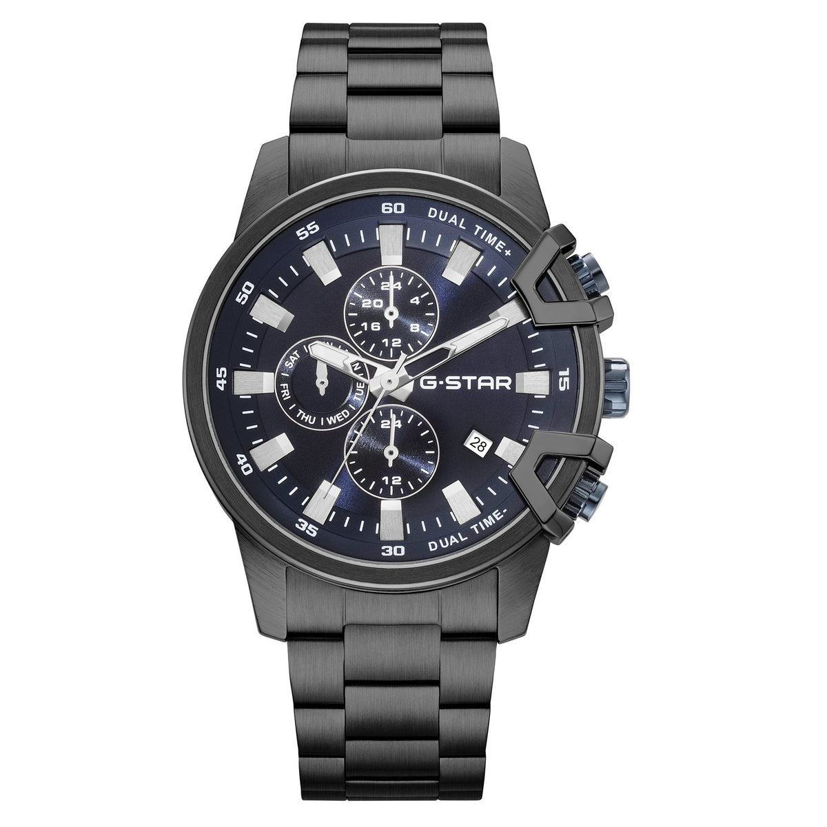 G-STAR Bend3D Black Men's Watch with Blue Dial GSW.505.05