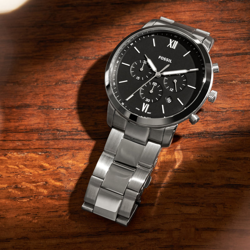 Fossil Neutra Chrono Silver Watch FS5384-zoom-