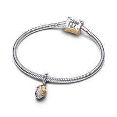 Pandora Disney Gold Plated 0.012 ct TW Lab-Grown Diamond Disney Princesses Moana Heart of Te Fiti Dangle Charm 764385C01