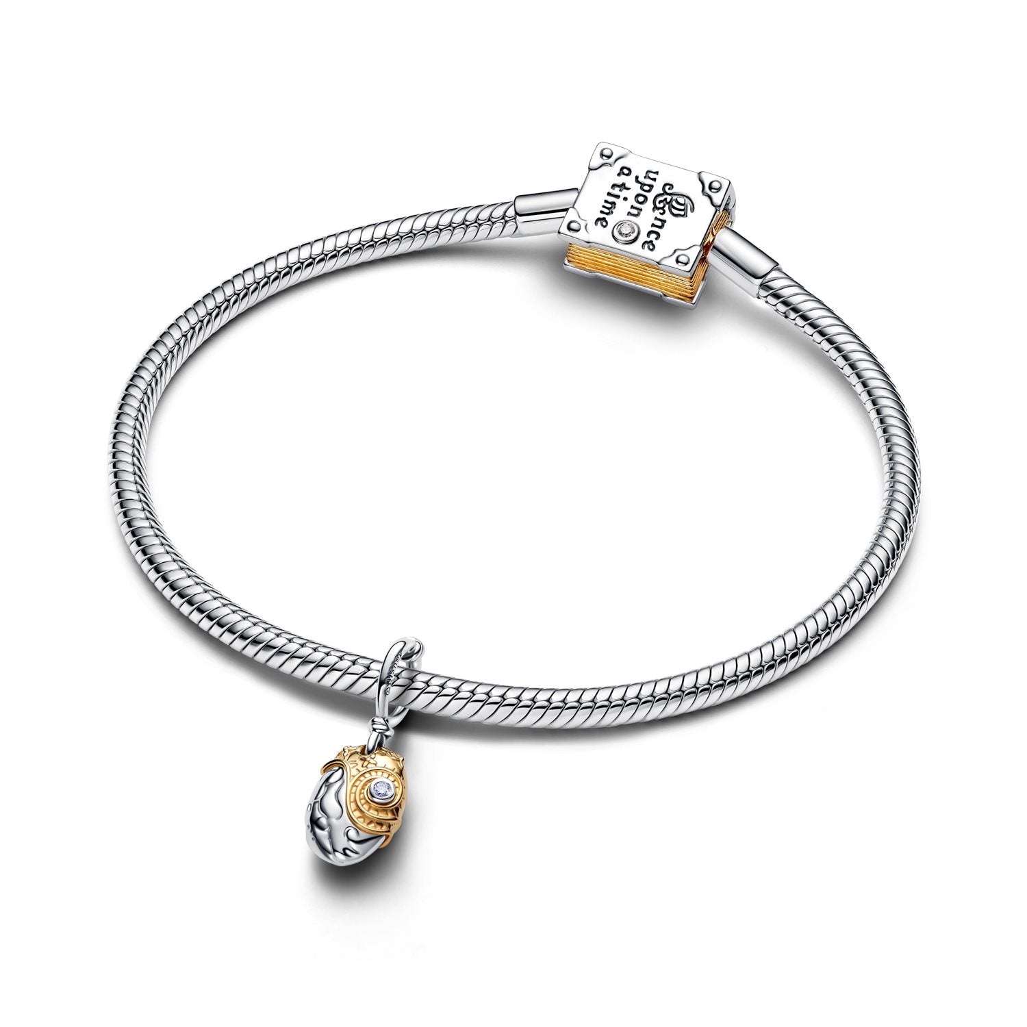 Pandora Disney Gold Plated 0.012 ct TW Lab-Grown Diamond Disney Princesses Moana Heart of Te Fiti Dangle Charm 764385C01