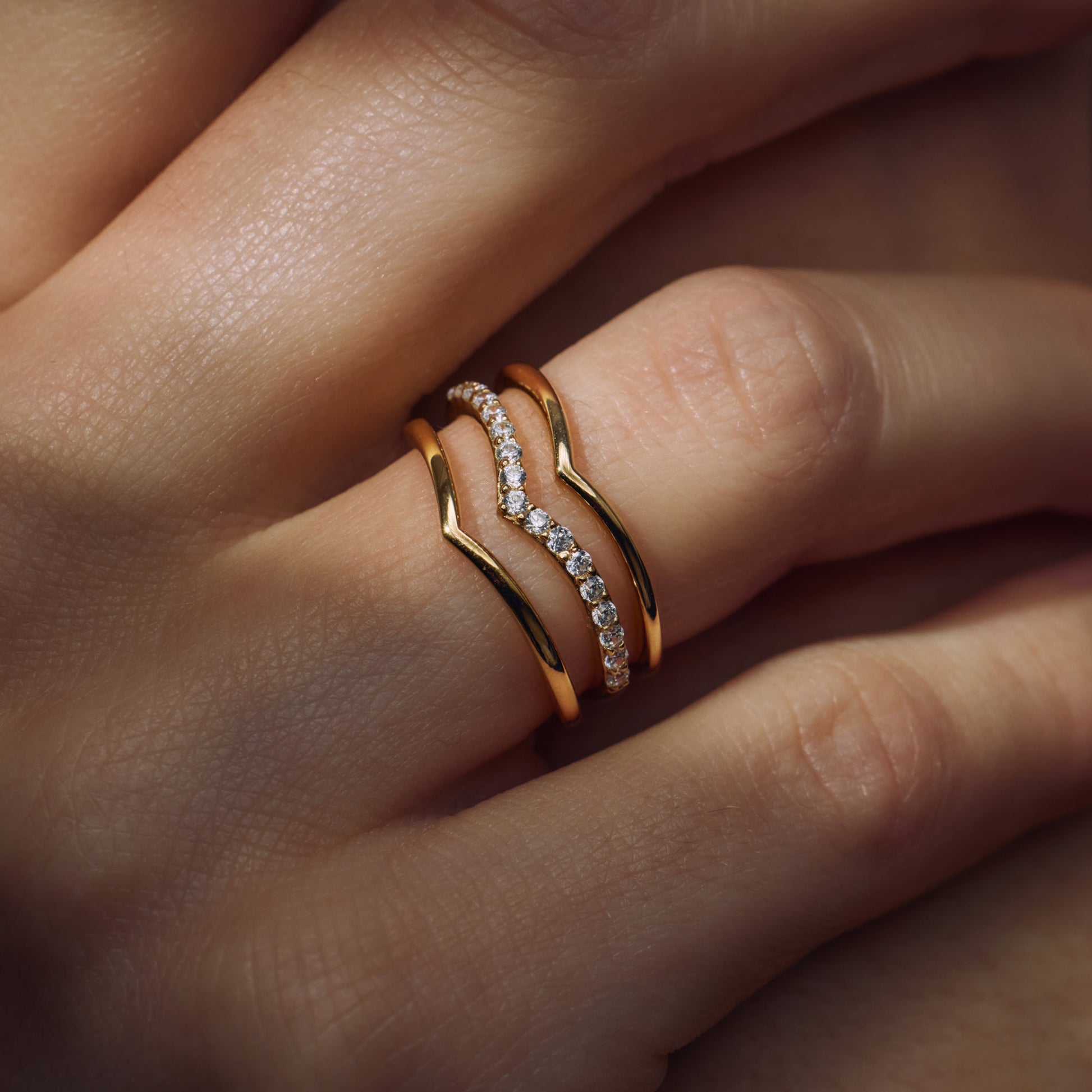 Parte Di Me Santa Maria della Base 925 sterling zilveren gold plated ringen PDM33034-58