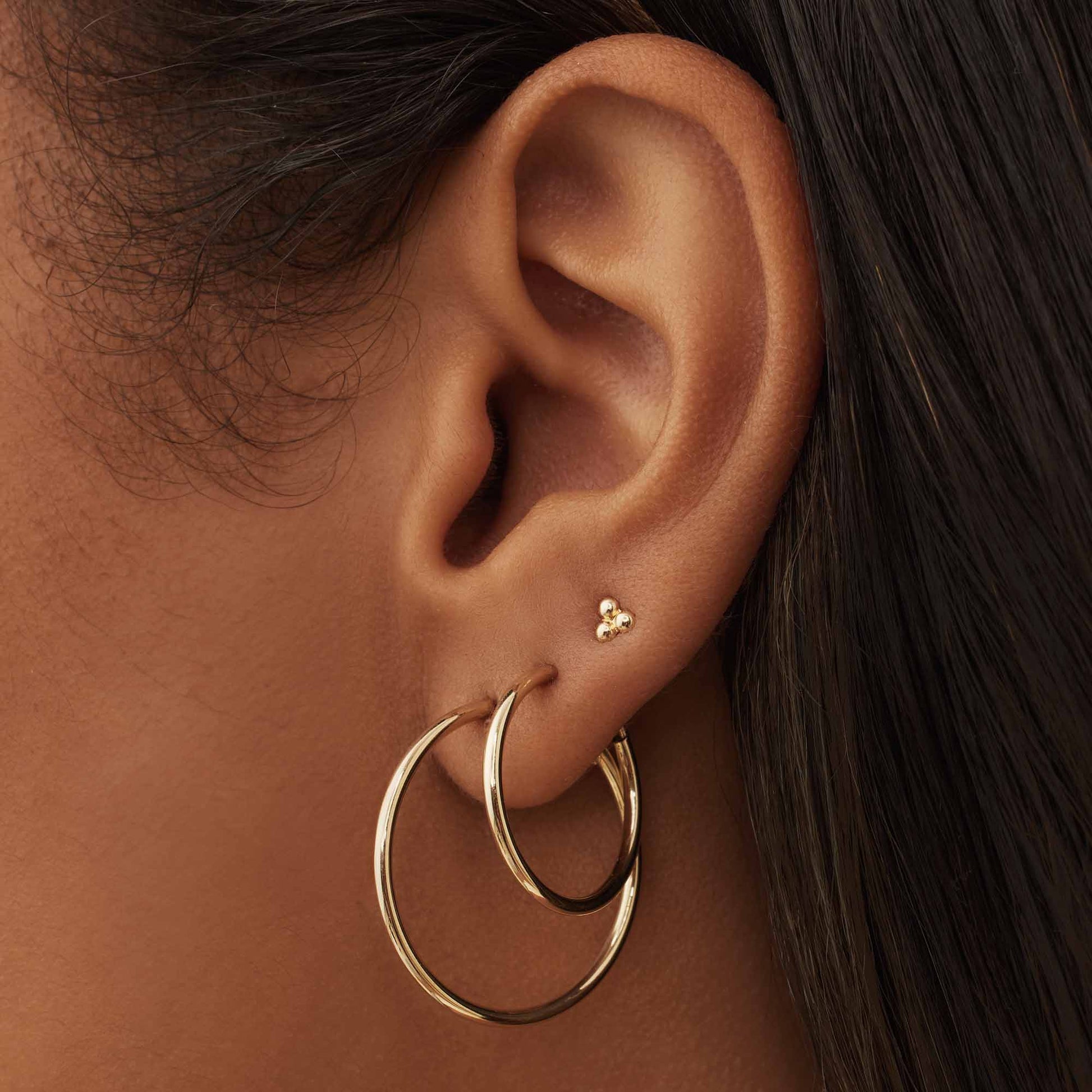 Isabel Bernard Cadeau d'Isabel 14 Carat Golden Earrings set IB90075
