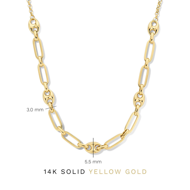 Isabel Bernard Aidee Demie 14 Carat Golden Necklace IB340117-zoom-