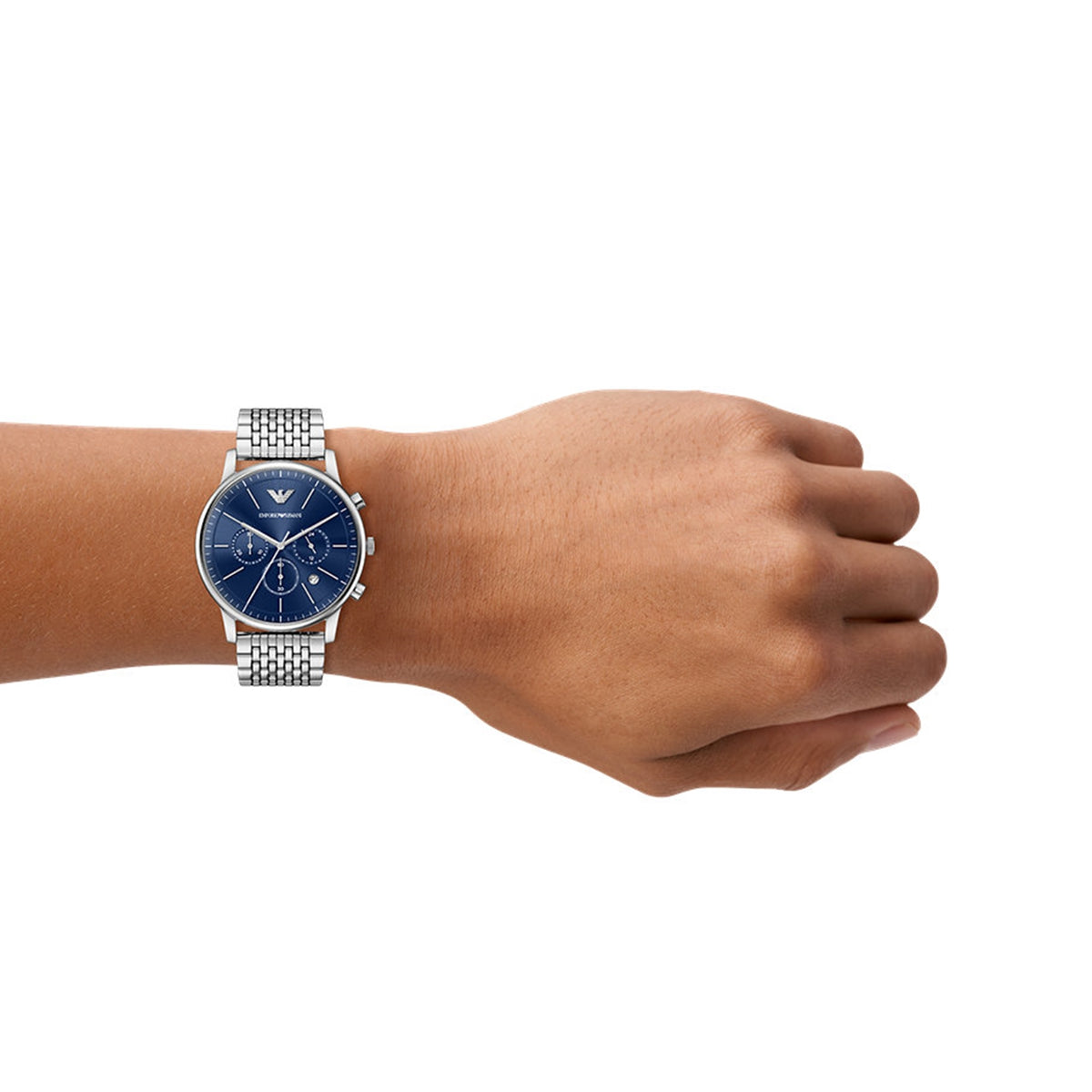 Emporio Armani Round Blue Dial Watch AR11771