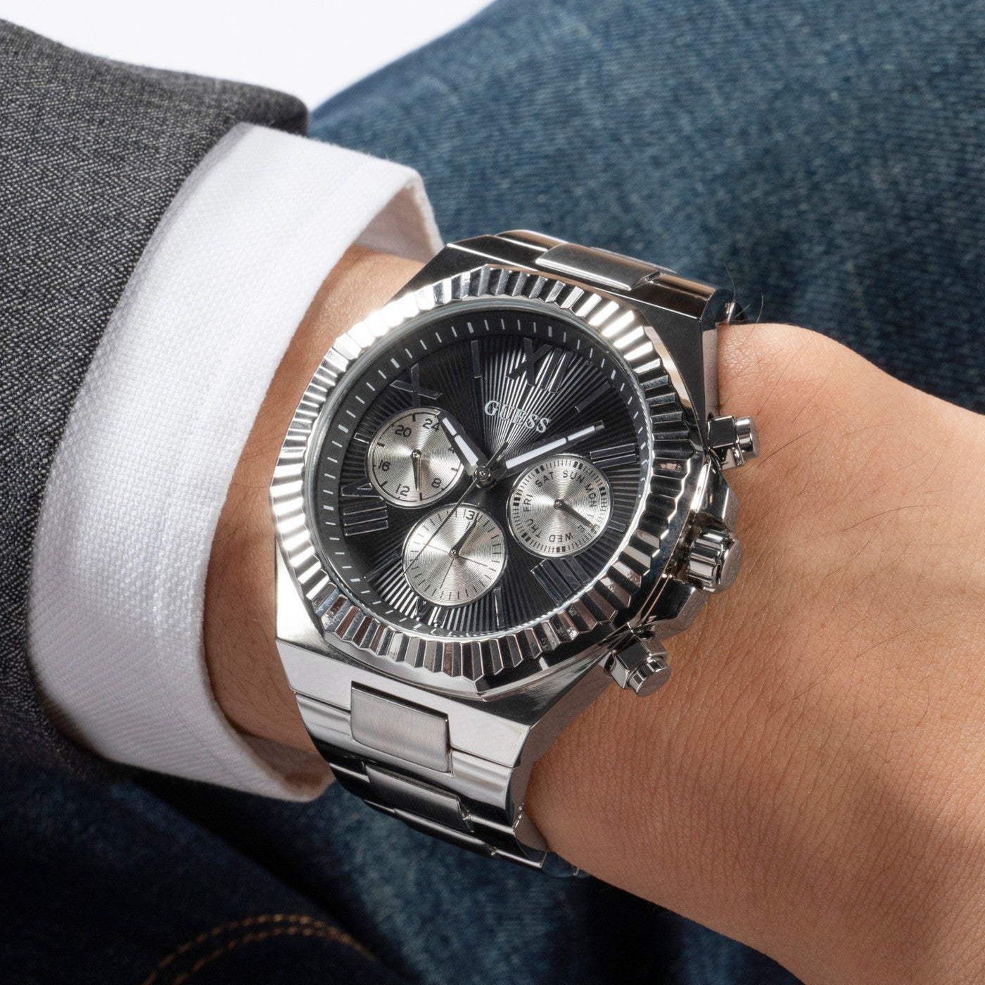Guess Equity Silver Watch GW0703G1
