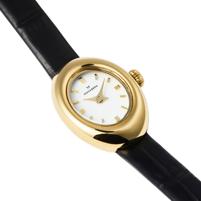 Mockberg Belle Oval Petite Leather Women's Watch MB1412-zoom-
