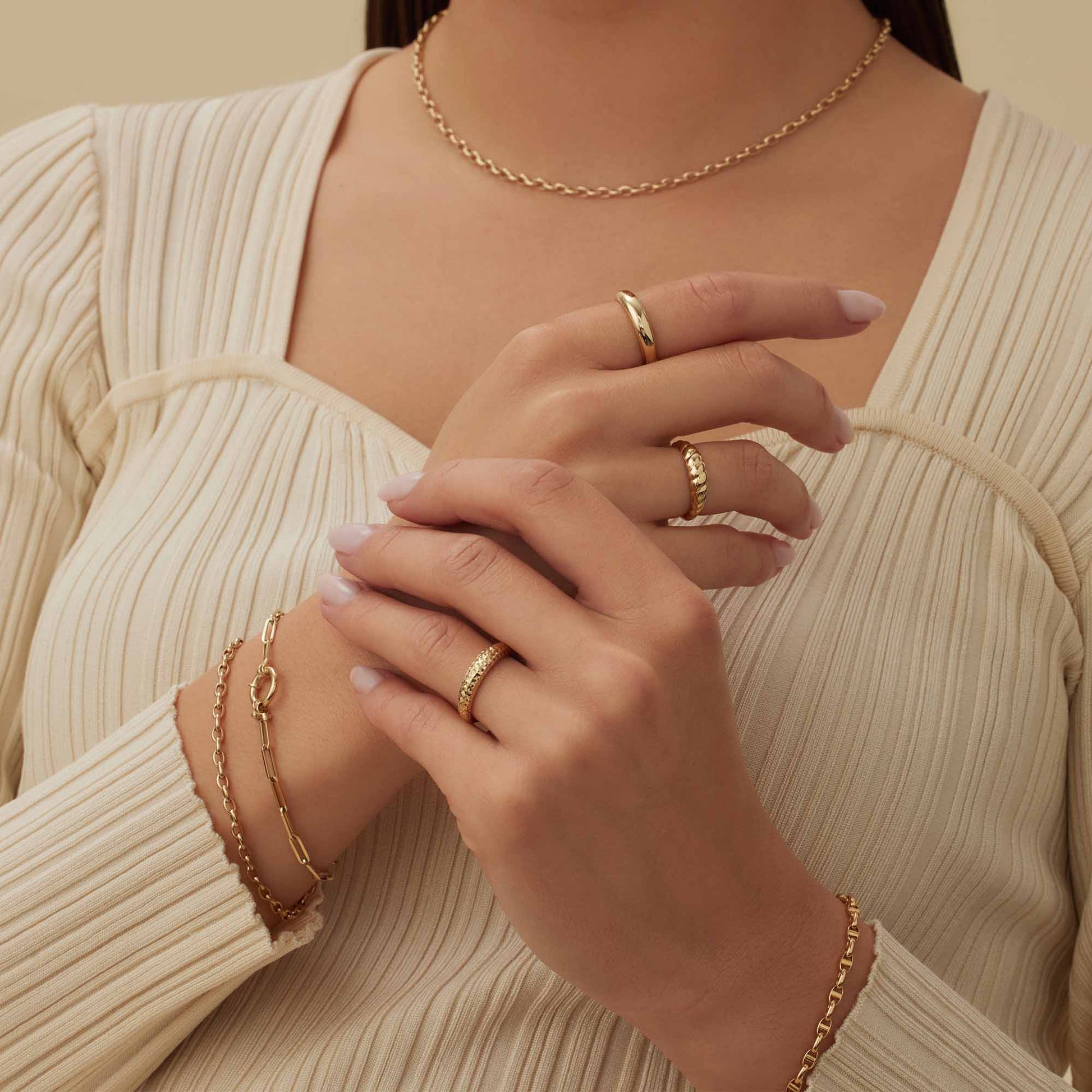 Isabel Bernard Rivoli Laura 14 Carat Gold Ring IB330079-50
