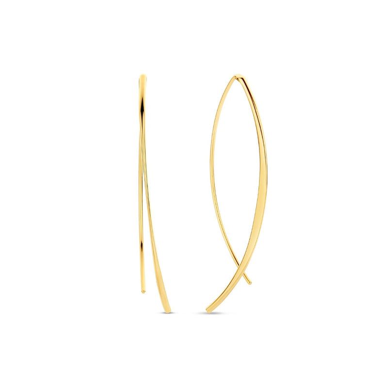 Jackie Gold 14 karat gold Hoop Earrings JKE23.359-zoom-