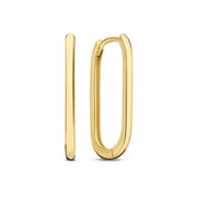 Isabel Bernard Rivoli Aimée 14 Carat Golden Hoop Earrings IB360237