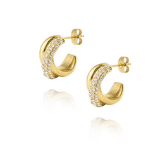 Mockberg Kenza Gold Plated Aurora Hoops MB1847