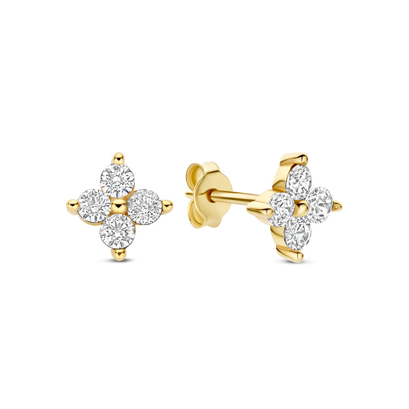 Isabel Bernard Le Marais Audrey 14 Karat Gold Earrings IB360290-zoom-