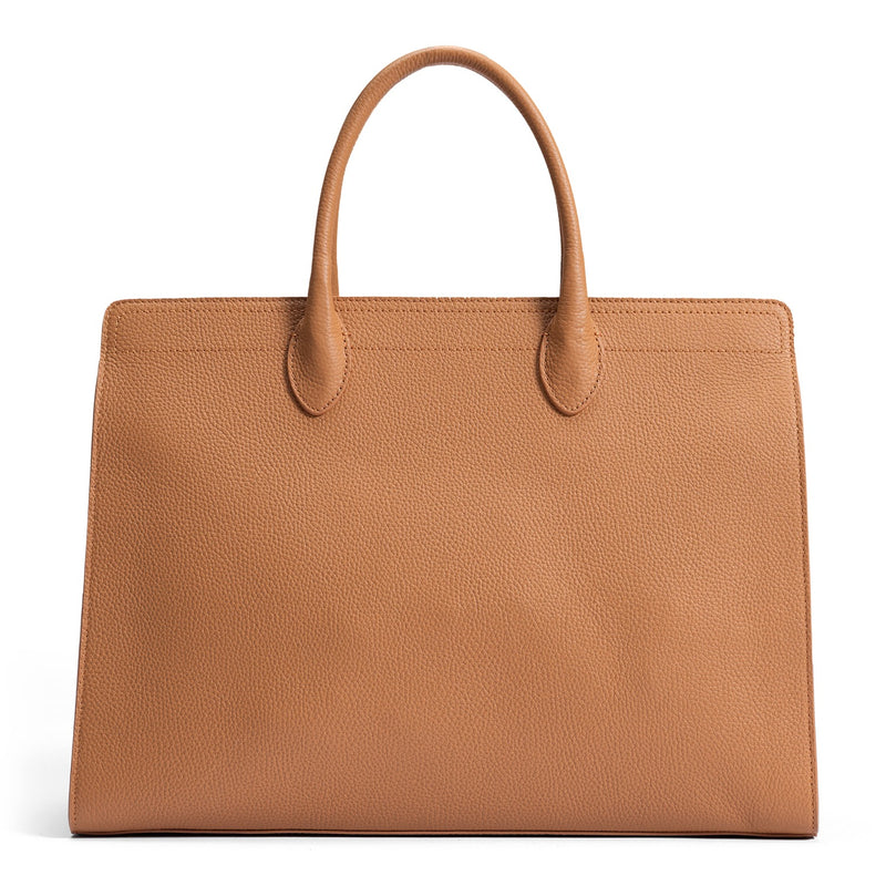 Isabel Bernard Honoré Nadine Camel Calfskin Handbag IB25053-zoom-
