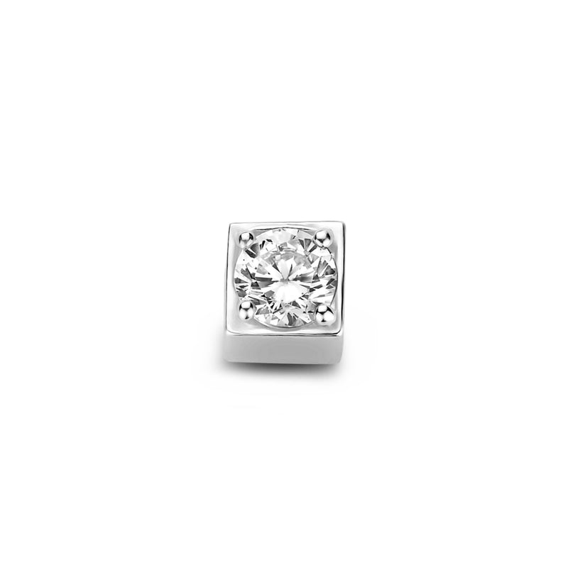 Isabel Bernard Saint Germain Felie 14 Carat Whitegold cube Charm IB350051-zoom-