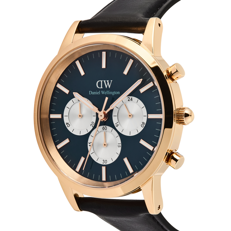 Daniel Wellington Iconic Chronograph Blue Arctic Men's Watch DW00100877-zoom-