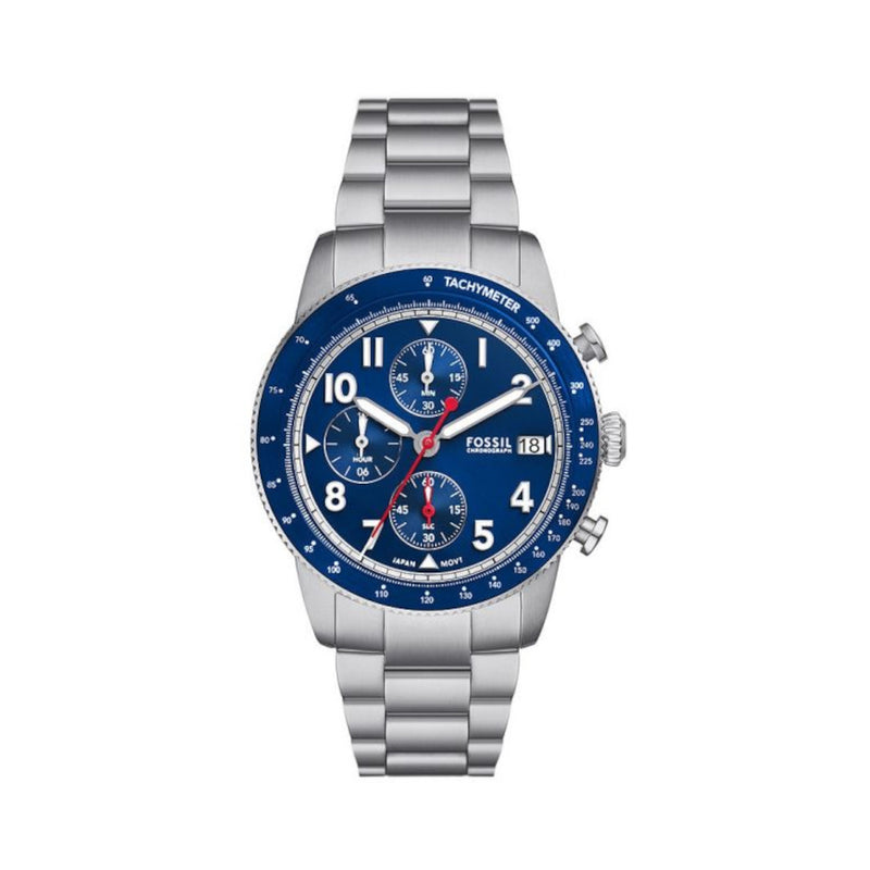 Fossil Sport Tourer Silver Watch FS6047-zoom-
