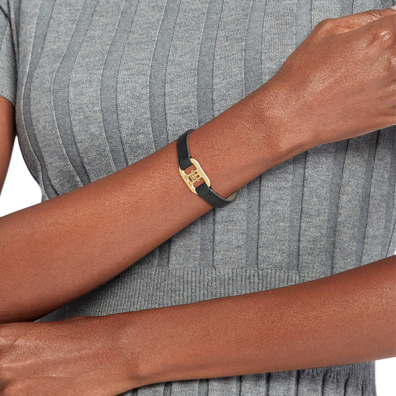 Tommy Hilfiger Jewels Black Leather Bracelet TJ2780830-zoom-