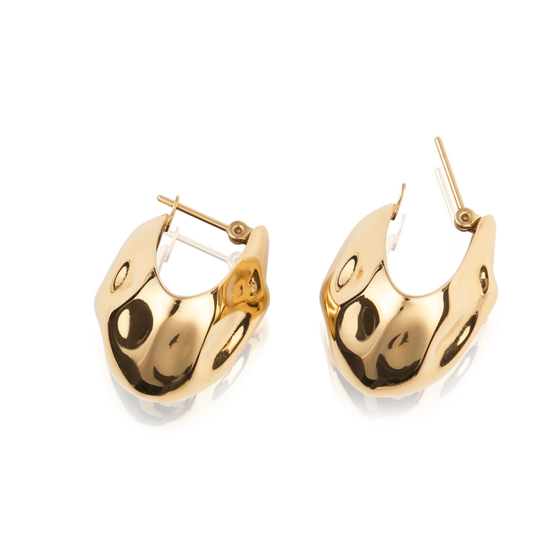 Mockberg Wavy Bolded Drop Earring MB0171-zoom-