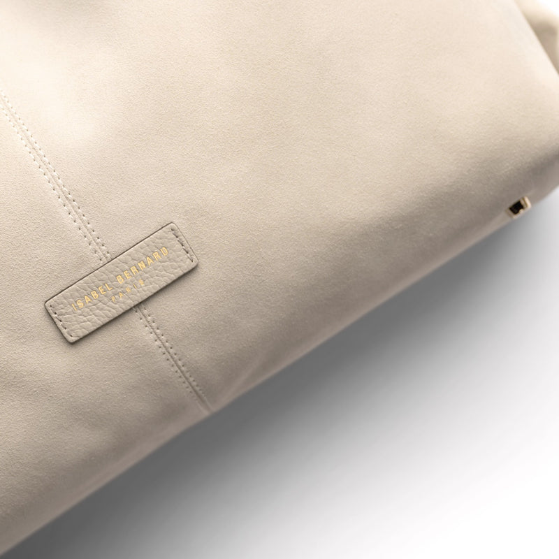 Isabel Bernard Honoré Grace cream suede shoulder bag IB25093-170-zoom-