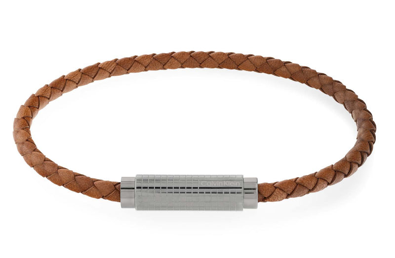 Calvin Klein Leather Bracelet 2002-CJ35000421-zoom-