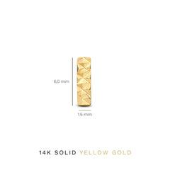 Isabel Bernard Rivoli Laura 14 Carat Golden Ear Studs IB360148