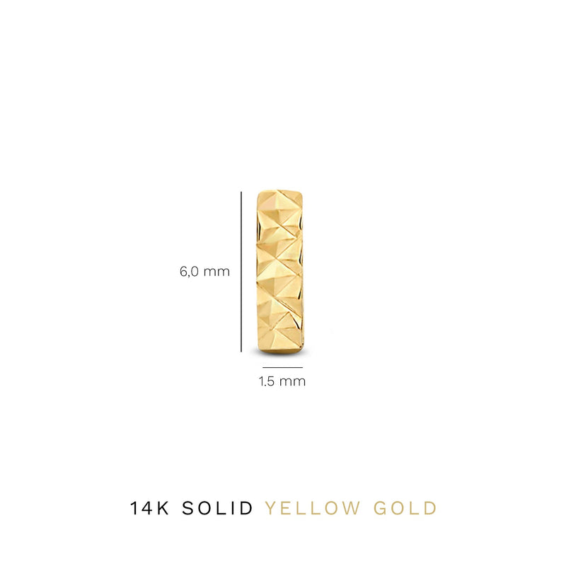 Isabel Bernard Rivoli Laura 14 Carat Golden Ear Studs IB360148-zoom-