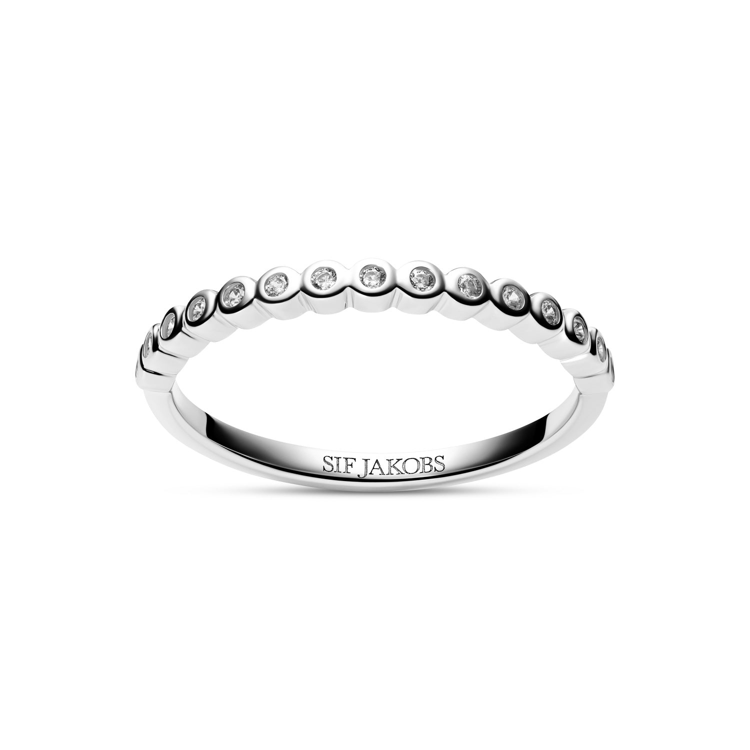 Sif Jakobs 925 Sterling Silver Sarzana Ring SJ-R2750-CZ-56