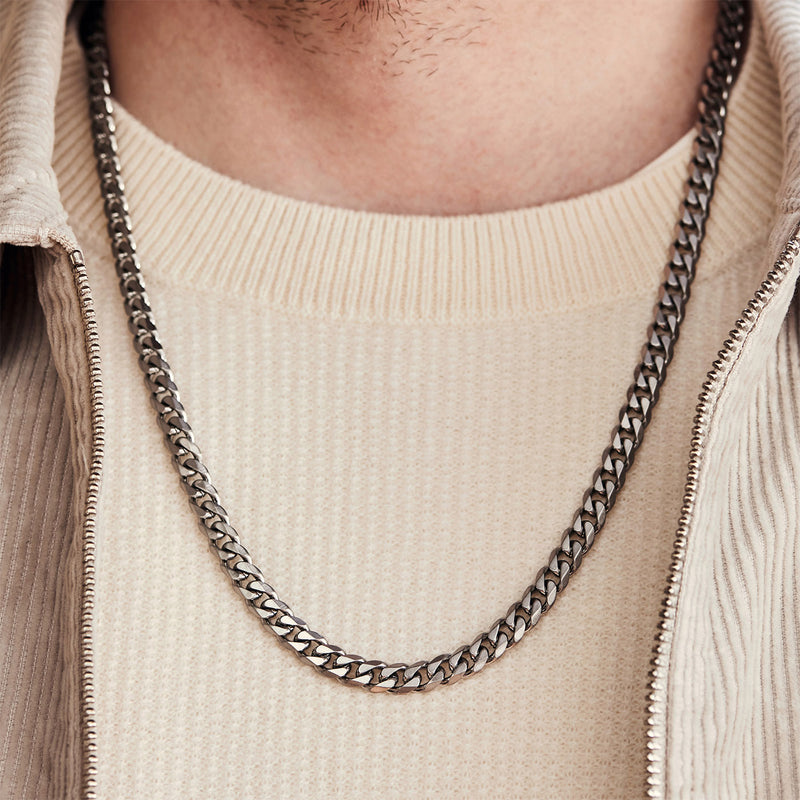 Sem Lewis Battersea Northcote Road Necklace Gunmetal SL380006-zoom-